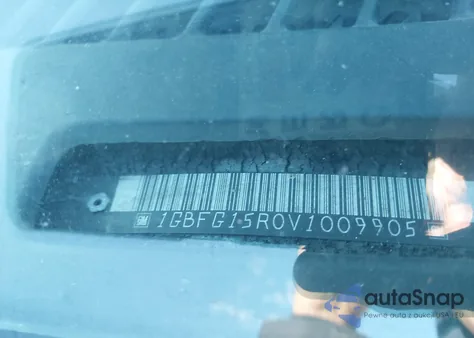 1997 Chevrolet Chevy Van Yf7 Upfitter Pkg. from USA, damaged, VIN 1GBFG15R0V1009905